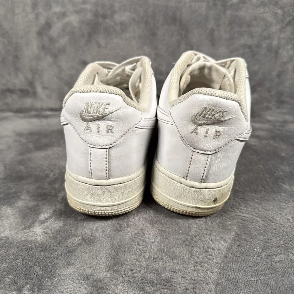 Nike Air Force 1 All White Size US 9 Men's Shoe Sneaker Need TLC